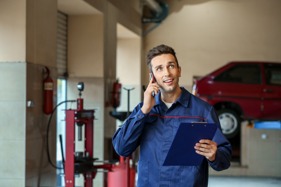 telephone greeting message for garage